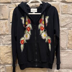 Gucci Embroidered Zip Hoodie XS- Like New